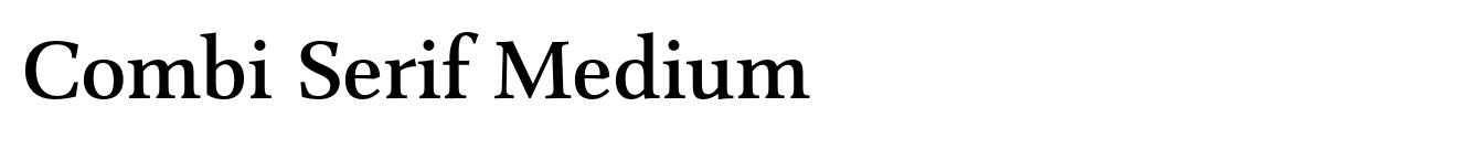 Combi Serif Medium image
